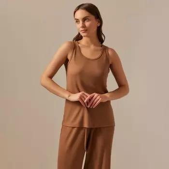 Майка домашняя женская SL HOME Soft Home, размер XL, кофейная