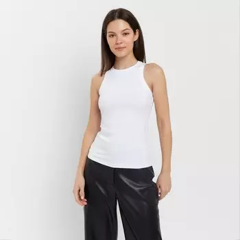 Майка женская MINAKU: Basic line цвет белый, р-р 46