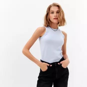 Майка женская MINAKU: Basic line, размер 48, светло-голубая