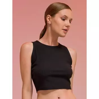 Майка женская, размер 44, цвет чёрный