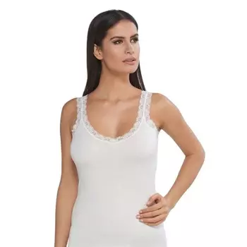 Майка женская, размер S, цвет экрю