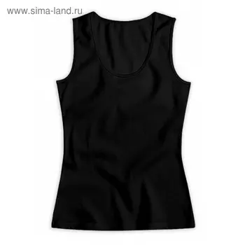 Майка женская, размер XL, цвет чёрный