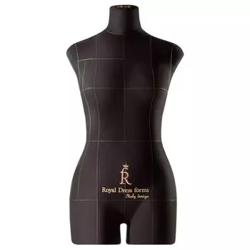 Манекен портновский Моника, комплект Про, размер 44, цвет чёрный, накладки, руки, нога и голова