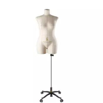 Манекен портновский Моника, комплект Стандарт, размер 46, бежевый, подставка «Милан» и чехол-накидка