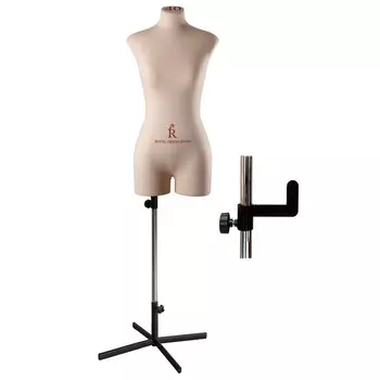 Манекен портновский женский Виктория, комплект Премиум, размер 54, цвет бежевый, подставка