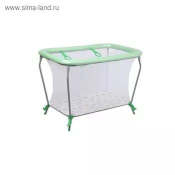 Манеж детский Фея Классика «Совы», цвет зелёный