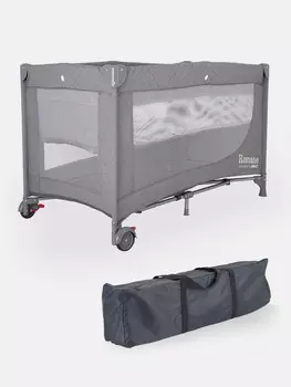 Манеж детский MowBaby play, серый
