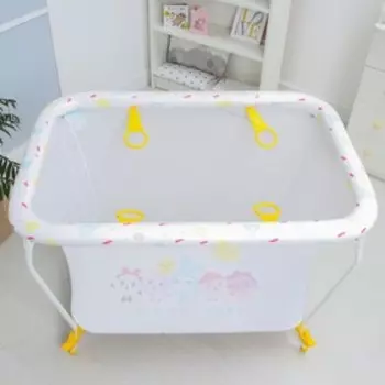 Манеж Polini kids Classic Малышарики «Солнечный день», желтый