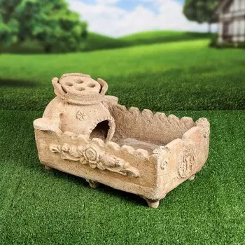 Мангал настольный "Барбекю", 45 см, 15 кг, микс, в комплекте: мангал, шамот, фольга, Иран