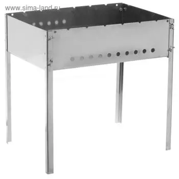 Мангал, 50х35х50 см, нержавеющая сталь, толщина 1.5 мм