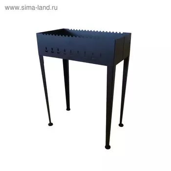 Мангал стационарный "Малыш", сталь 08ПС толщиной 1,5 мм, ножки укладываются внутрь мангала