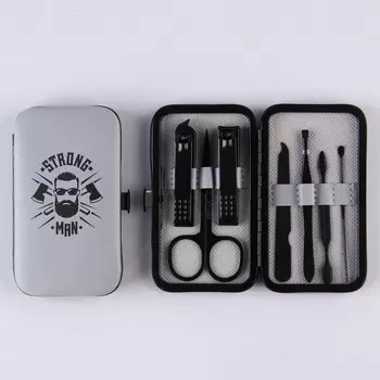 Маникюрный набор 7 предметов Strong man, 10.86.7 см
