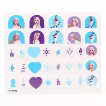 Наклейки для ногтей детские, Холодное сердце