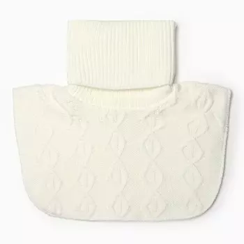 Манишка для девочки, цвет молочный, размер 52-54