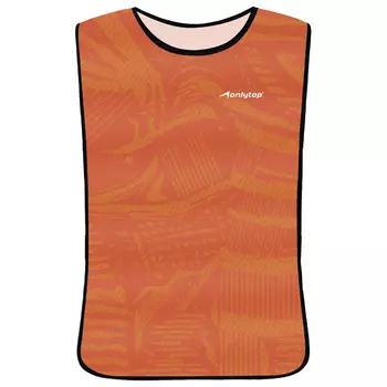 Манишка футбольная на резинке ONLYTOP Print, р. 50-56, цвет оранжевый