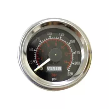 Манометр бортовой 2 стрелки 2" от 0 до 15 атм чёрн.