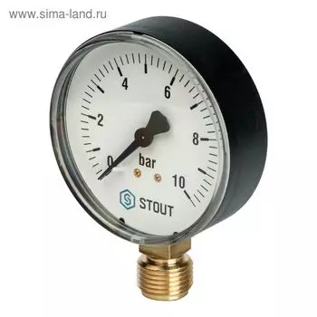 Манометр STOUT SIM-0010-801015, радиальный, DN80, G1/2"