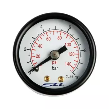 Манометр STT, аксиальный, Дк 40 мм, наружная резьба 1/8", 10 бар