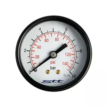 Манометр STT, аксиальный, Дк 50 мм, наружная резьба 1/4", 10 бар