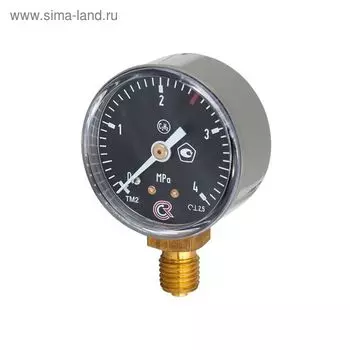 Манометр "Сварог" ТМ-210Р.00(0-4,0МРа)M12x1,5.2,5. С2Н2