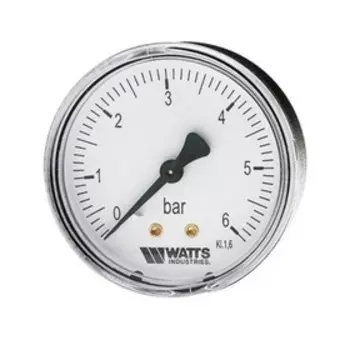 Манометр Watts 10008097, аксиальный, 16 бар, диаметр 63 мм, 1/4"