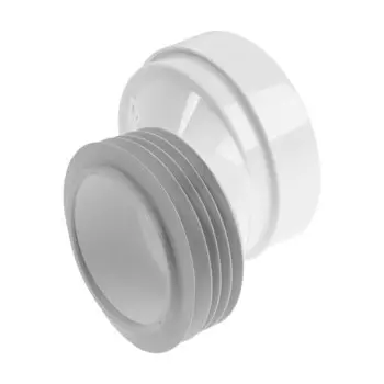 Манжета для унитаза Aquant, d= 110 мм, эксцентрическая, жёсткая, L=125 мм, смещение 40 мм