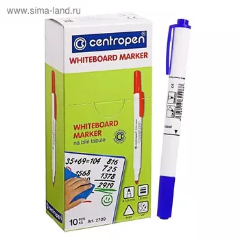 Маркер для доски 3.8 мм Centropen 2709, цвет синий