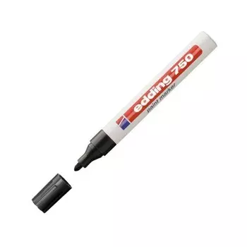 Маркер лаковый EDDING E-750/1, 2.0 - 4.0 мм, металлический корпус, чёрный