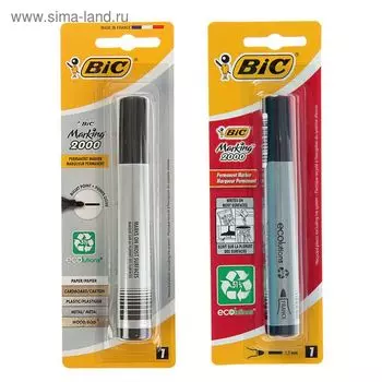 Маркер перманентный 4.9 мм BIC Marking 2000 ECOlutions чёрный, МИКС