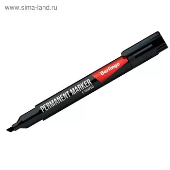 Маркер перманентный скошенный 0.5-4.0 мм Berlingo чёрный
