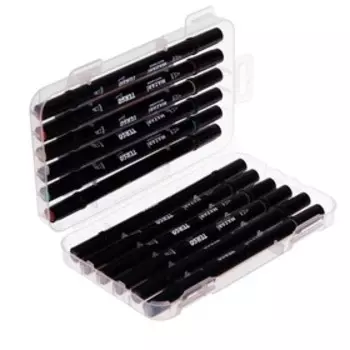 Маркеры для скетчинга двусторонние Mazari Terso Black, 12 цветов, Forest colors (цвета леса)