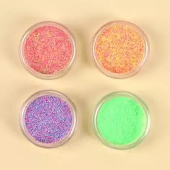 Мармелад для ногтей, набор 4 баночки, разноцветный