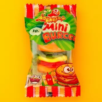 Мармелад жевательный mini BURGER, 10 г