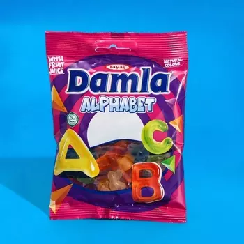 Мармелад жевательный желейный "DAMLA GUMMY", алфавит, 80 г