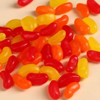 Мармеладные бобы «Не сходи с ума», вкус: клубника, апельсин, лимон, 100 г.