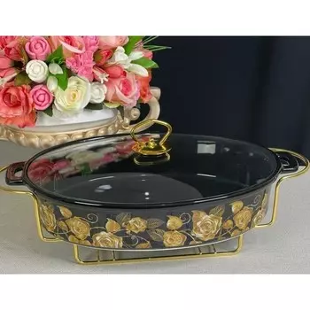 Мармит сервировочный Lenardi, на подставке, 33 см