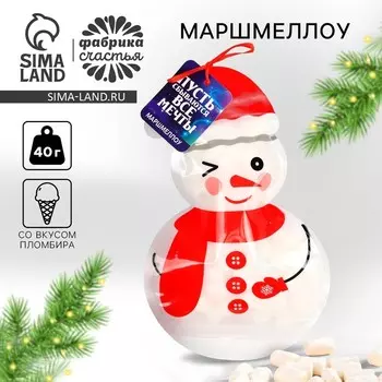 Маршмеллоу в пакете «Пусть сбываются мечты» со вкусом пломбира , 40 г