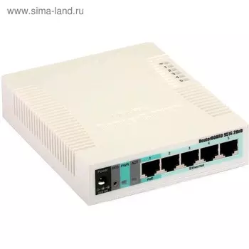 Маршрутизатор беспроводной MikroTik RB951G-2HND, 10/100/1000 Мбит, белый