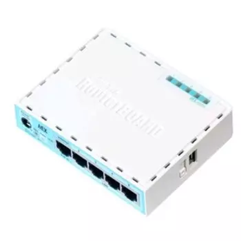 Маршрутизатор проводной MikroTik hEX (RB750GR3), 10/100/1000 Мбит, белый