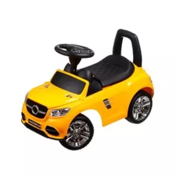 Машина-каталка MB, цвет желтый, открывается капот, сиденье, без звук. и свет. эф. 2-001