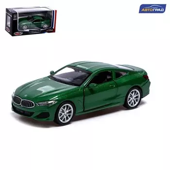 Машина металлическая BMW M850i, 1:44, инерция, открываются двери, цвет зелёный