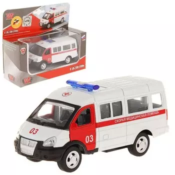 Машина металлическая «Газель скорая помощь», двери открываются