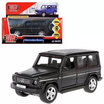 Машина металлическая инерционная Mercedes-Benz G-Class, цвет черный, открываются двери, 12 см