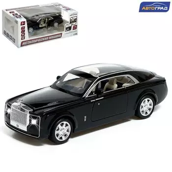 Машинка металлическая «Купе», 1:24, открываются двери, капот, багажник, инерция, цвет чёрный