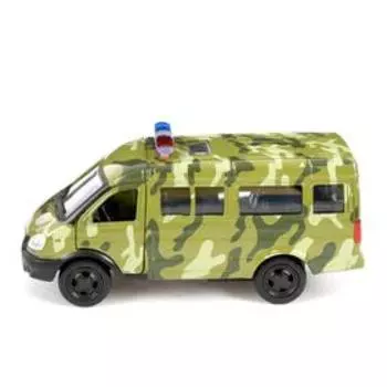 Машина металлическая «Микроавтобус военный», масштаб 1:50, инерция