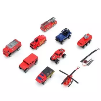 Набор металлических машинок «Пожарные», 10 шт.