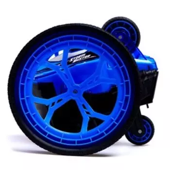 Машина-перевёртыш радиоуправляемая STUNT, работает от батареек, цвет синий