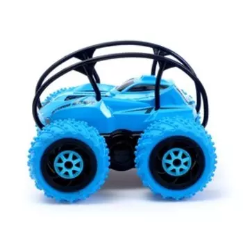 Машина-перевёртыш радиоуправляемая «Трюкач», работает от аккумулятора, цвет синий