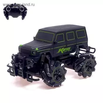 Машинка на пульте управления «Внежорожник», радиоуправление, 1:12, 4WD, движение во всех направлениях, работает от аккумулятора, цвет чёрный