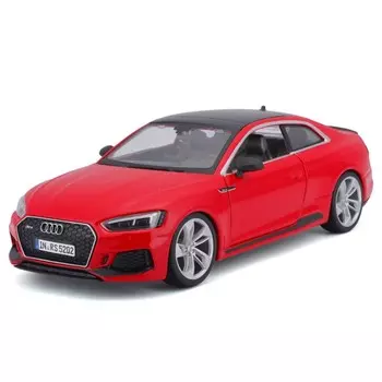 Машинка Bburago Audi Rs 5 Coupe, Die-Cast, 1:24, открывающиеся двери, цвет красный